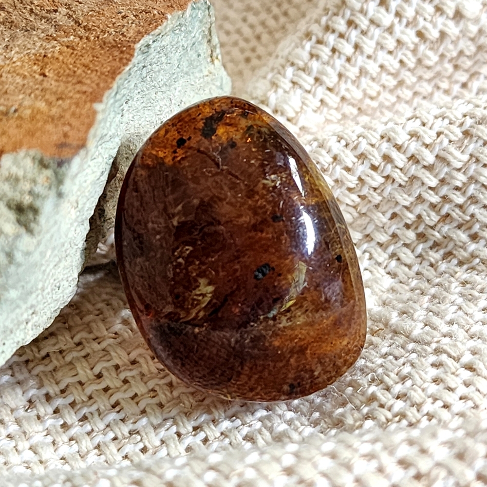 Sterling Silver Ambe Jewelry Solid 925 Ring Large Raw Natural Amber Nugget
